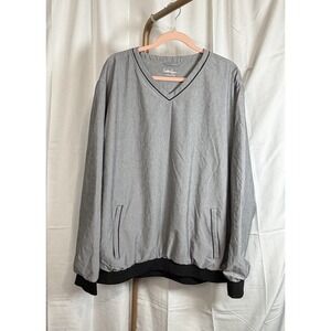 Walter Hagen Hydro Halt V Neck Golf Pullover Zip Pockets Golf Tops Size XXL